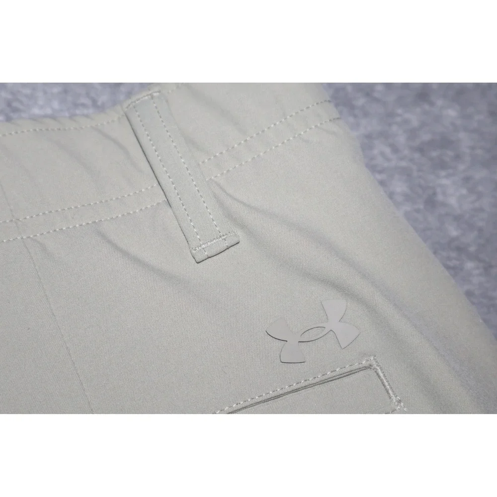Under Armour Golf Shorts Mens 36 Tan Performance Flat Polyester Blend **